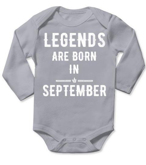 Legends are born in september Long Sleeve Baby One-Piece