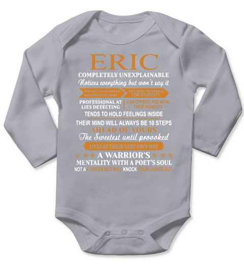 Eric completely unexplainable Long Sleeve Baby One-Piece