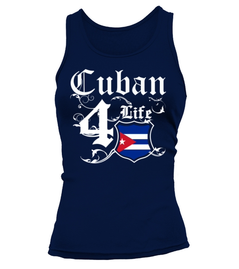 Proudly Cuban for life flag Tee Shirt Women's Tank Top