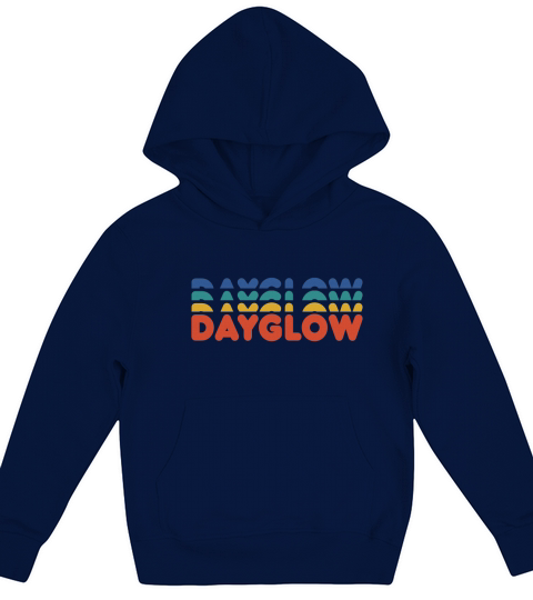 Dayglow color    Vintage Art Kids Hoodie