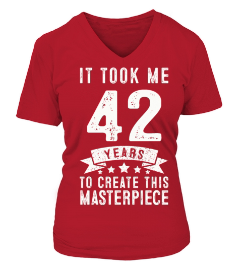 Funny 42 Years Old 1979 T Shirt 42th Birthday Gift Women's V-Neck T-shirt