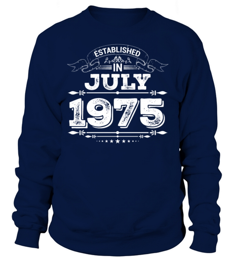 Established in July 1975 Present Women's Sweatshirt