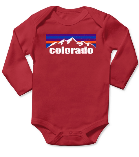 Colorado Berg Americas most mountainous state Long Sleeve Baby One-Piece