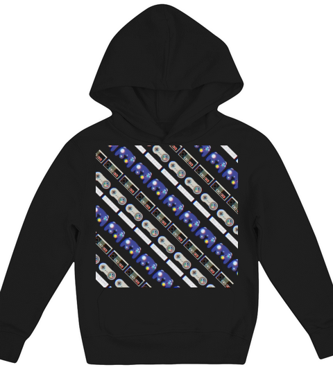 Vintage controllers tile Kids Hoodie