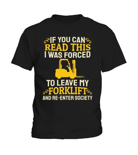 Forklift Driver Operator Forklifter Kids T-Shirt