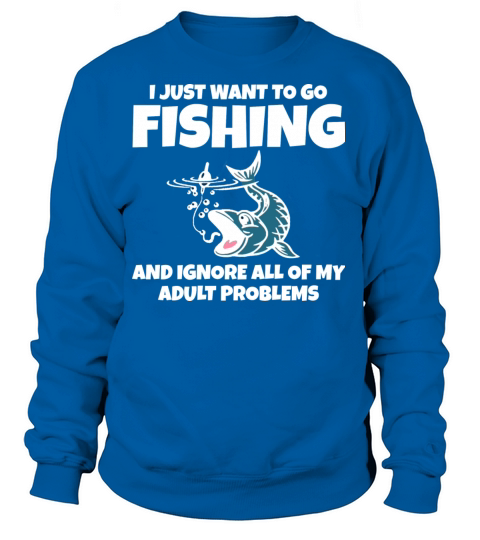 fishing fisherman rod gift bite river trout pike Women's Sweatshirt
