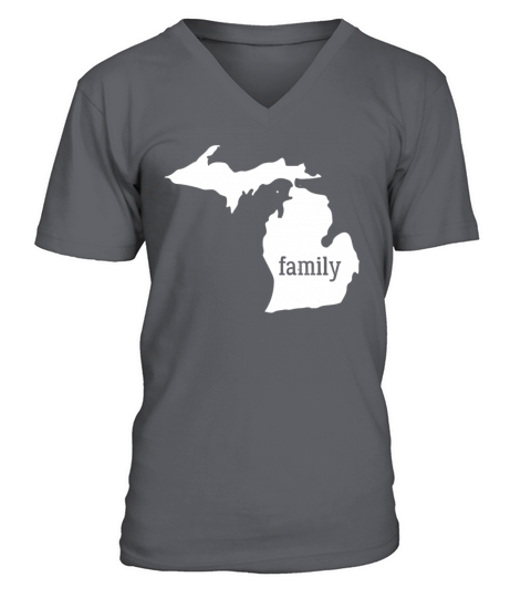 Michigan Cool Gift Family State Shirt Light Men's V-Neck T-shirt