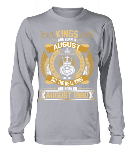The Real Kings Are Born On August 1980 Women's Long Sleeve