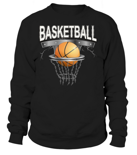 basketball with basket Women's Sweatshirt
