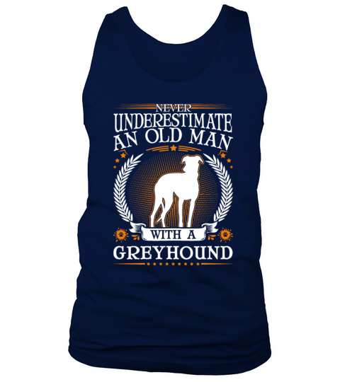 Greyhound Old Man British Men's Tank Top