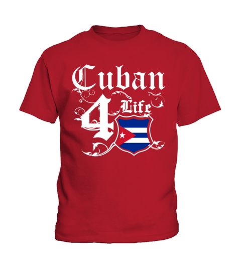 Proudly Cuban for life flag Tee Shirt Kids T-Shirt