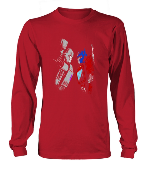 optimus vs megatron color Long sleeved Unisex
