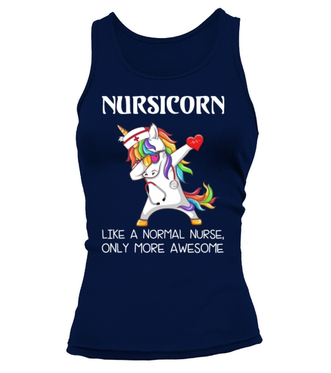 Dabbing Unicorn Nursicorn Like A Normal Nurse Women's Tank Top