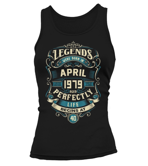 Retro Vintage April 1979 birthday Women's Tank Top