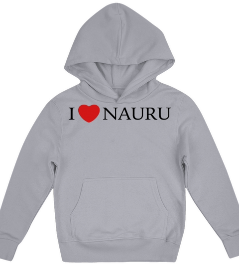 I Love Nauru Kids Hoodie