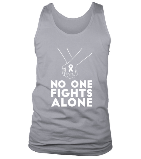 No one fights alone cancer awareness Men's Tank Top