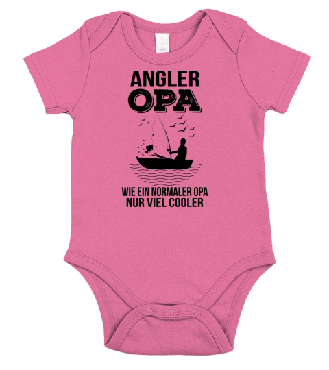 Angler grandpa like a normal grandpa just a lot co Short Sleeve Baby One-Piece