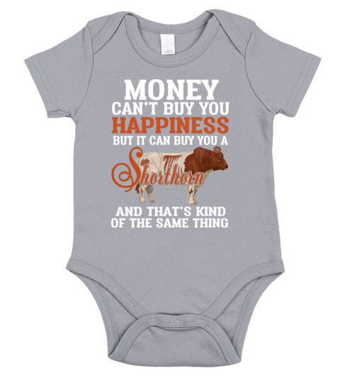 Shorthorn   Happiness Short Sleeve Baby One-Piece