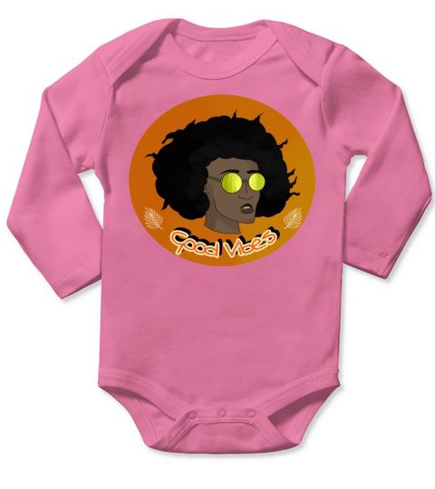 Good Vibes Long Sleeve Baby One-Piece