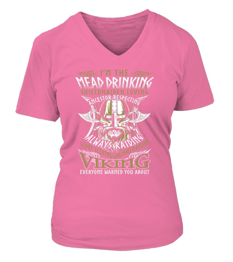 MEAD DRINKING SHIELDMAIDEN V-neck T-Shirt Woman