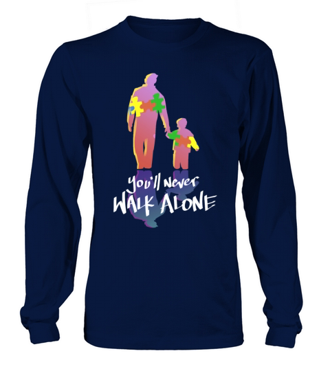 Youll Never Walk Alone Puzzle Pieces Autism Women's Long Sleeve