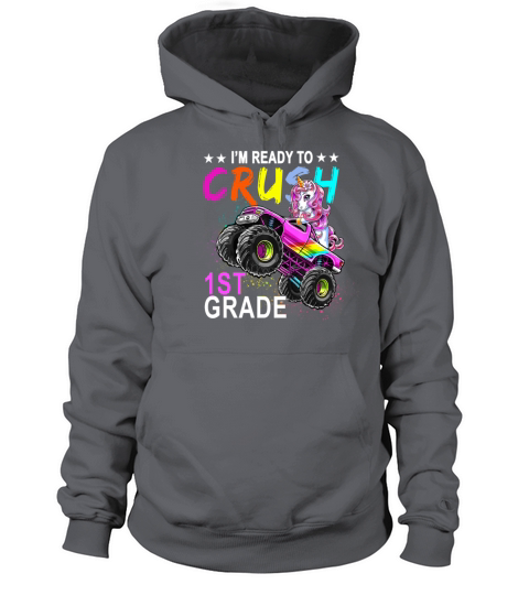 I m Ready To Crush 1st Grade Monster Truck Women's Hoodie