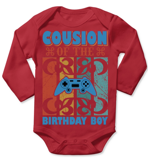 Cousin of the birthday boy Long Sleeve Baby One-Piece