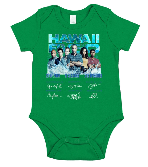 Hawaii Five-0 2010-2019 9 Seasons 218 Episodes Signatures shirt Short Sleeve Baby One-Piece