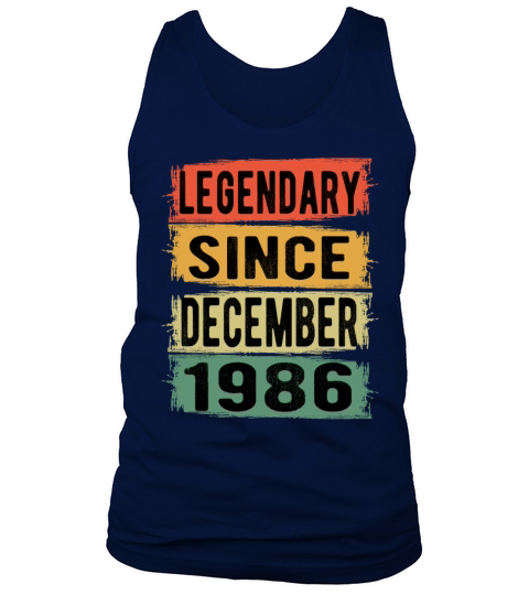 Birthday Retro Legendary December 1986 Men's Tank Top