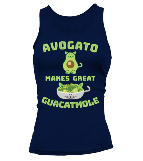 Guacamole funny avocado cat shirt - Avogato Women's Tank Top