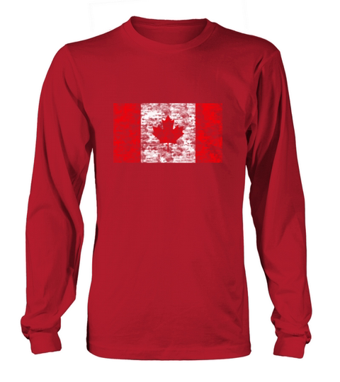 Canada flag vintage Women's Long Sleeve