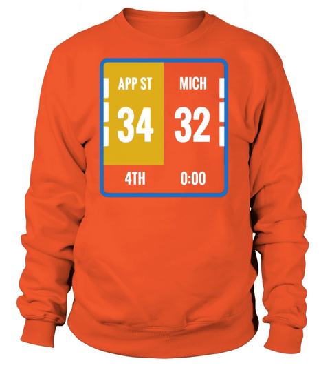 Appalachian Michigan Scoreboard Football Women's Sweatshirt