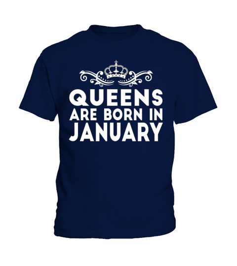 QUEENS ARE BORN IN JANUARY Kids T-Shirt