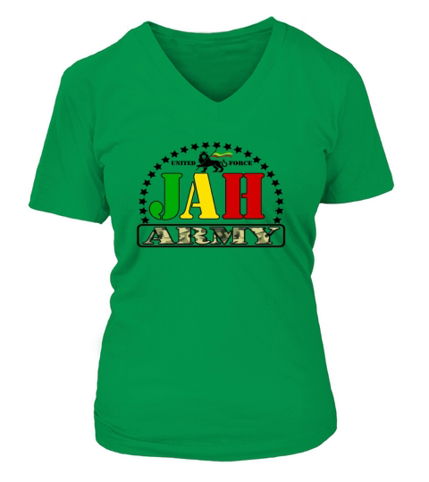 united force jah army V-neck T-Shirt Woman