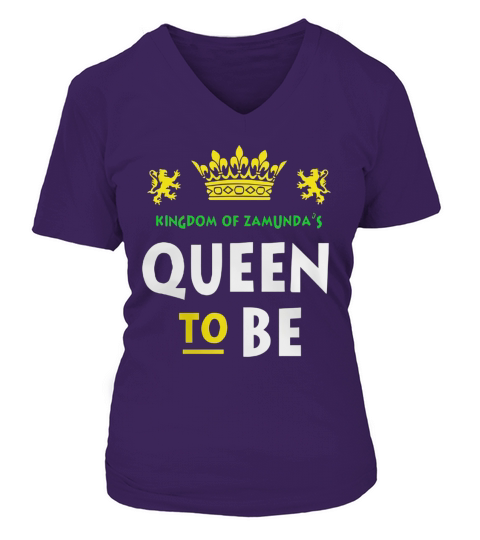 Queen To Be Kingdom Of Zamunda T-Shirt V-neck T-Shirt Woman