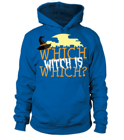 Which Witch Funny Halloween Hat Cute Men's Hoodie