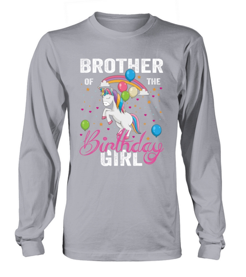 Brother of the Birthday Girl Unique Shirts Limite Women's Long Sleeve