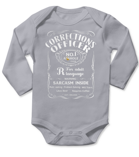 CORRECTIONS OFFICER Multi Wishkey Long Sleeve Baby One-Piece