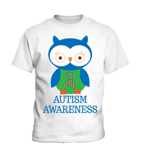 Autism Awareness Owl Kids T-Shirt