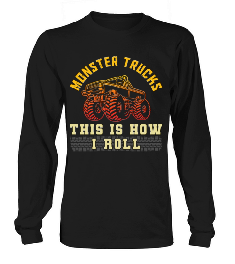 Retro Vintage Monster Trucks This Men's Long Sleeve