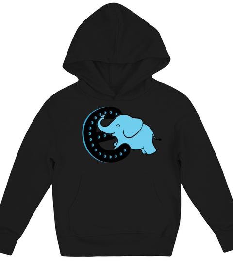 E Is For Elephant Shirt Kids Hoodie