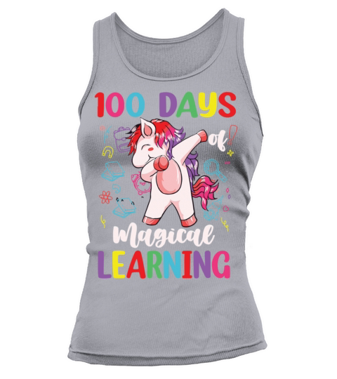 100th Day Of School Unicorn Girls 100 Days Women's Tank Top
