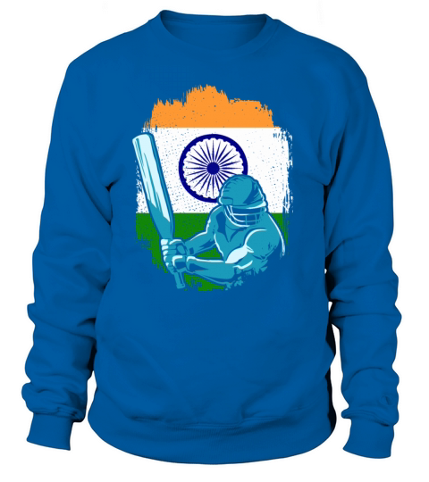 India Cricket Player Indian Flag Cricket Fan Women's Sweatshirt