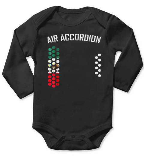 air accordion t shirt - The Flag of Mexico Long Sleeve Baby One-Piece