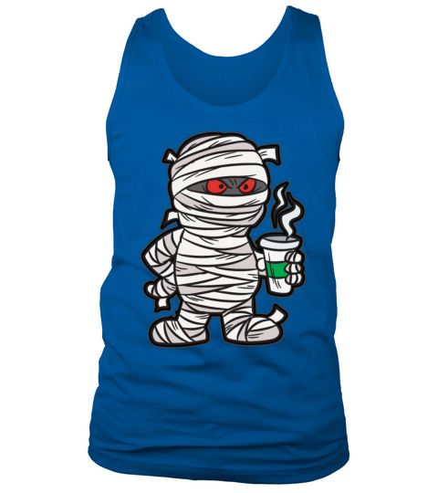 MUMMY WITH Hot COFFEE Mug Men's Tank Top