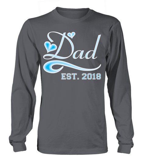Dad Established 2018 Happy Fathers Day Women's Long Sleeve