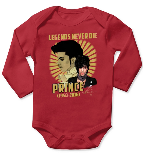 Legends never die Prince 1958-2016 signature shirt Long Sleeve Baby One-Piece