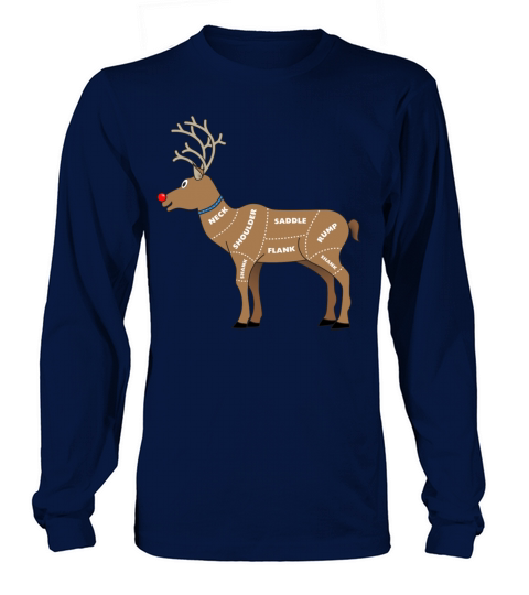 Reindeer Meat For Christmas Men's Long Sleeve