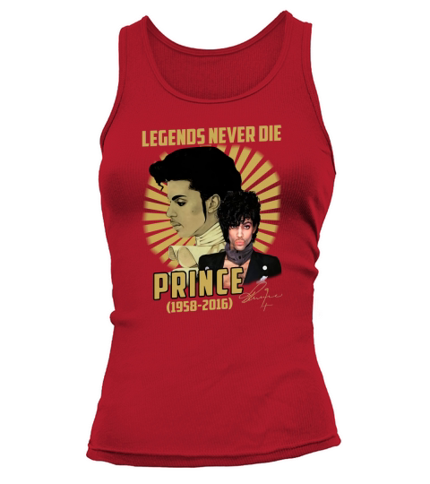 Legends never die Prince 1958-2016 signature shirt Tank top Woman
