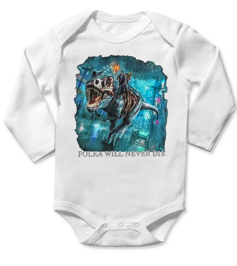 Polka will never die Long Sleeve Baby One-Piece